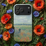 Poppy Fields Near Argenteuil - Claude Monet Iphone Case, Mobile Phone Cases, Toby Leon