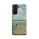 Poppy Fields Near Argenteuil - Claude Monet Phone Case, Samsung Galaxy S21 Fe / Gloss, Mobile Cases, Toby Leon