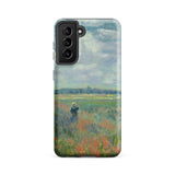 Poppy Fields Near Argenteuil - Claude Monet Samsung Case, Galaxy S21 Fe / Matte, Mobile Phone Cases, Toby Leon