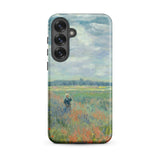 Poppy Fields Near Argenteuil - Claude Monet Samsung Case, Galaxy S25 Plus / Matte, Mobile Phone Cases, Toby Leon