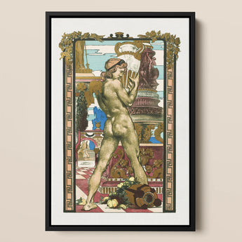 Porteur D’amphore - Maurice Desvallieres Art Print / Canvas, 12x18’’ / 31x46cm / Black Frame, Posters Prints & Visual Artwork, Toby Leon