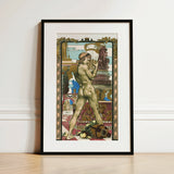 Porteur D’amphore - Maurice Desvallieres Art Print / Canvas, 12x18’’ / 31x46cm / Black Frame / Matboard, Posters Prints & Visual Artwork,