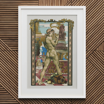 Porteur D’amphore - Maurice Desvallieres Art Print / Canvas, 20x30’’ / 51x76cm / White Frame / Matboard, Posters Prints & Visual Artwork,
