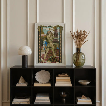 Porteur D’amphore - Maurice Desvallieres Art Print / Canvas Framed Art Nouveau-style Print Nude Male Figure Dynamic Porteur D’amphore,