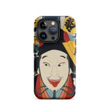 Portrait of an Actor - Toyohara Kunichika Iphone Case, 15 Pro / Matte, Phone Case Kabuki Actor Design