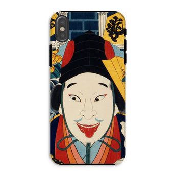 Portrait of an Actor - Toyohara Kunichika Iphone Case, Xs / Matte, Phone Case Colorful Japanese Ukiyo-e Style Portrait Figure