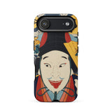 Portrait of an Actor - Toyohara Kunichika Phone Case Iphone 17 Air / Matte Iphone 12 Case Colorful Traditional Japanese Mask Design