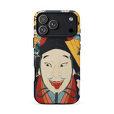 Portrait of an Actor - Toyohara Kunichika Phone Case Iphone 17 Pro Max / Matte Iphone 12 Pro Max Case Traditional Japanese Mask Toyohara