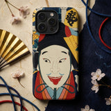 Portrait of an Actor - Toyohara Kunichika Phone Case Vibrant Intricately Illustrated Phone Case Traditional Japanese Kabuki Toyohara