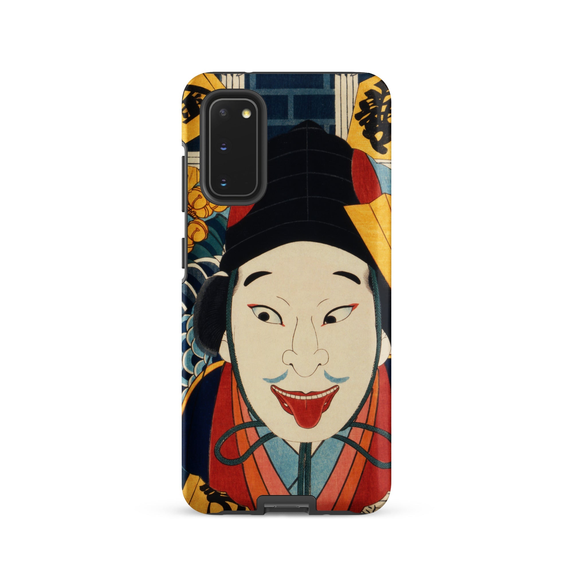 Portrait of an Actor Toyohara Kunichika Samsung Case, Galaxy S20 / Matte, Smartphone Case Traditional Japanese Ukiyo e Style Portrait Man
