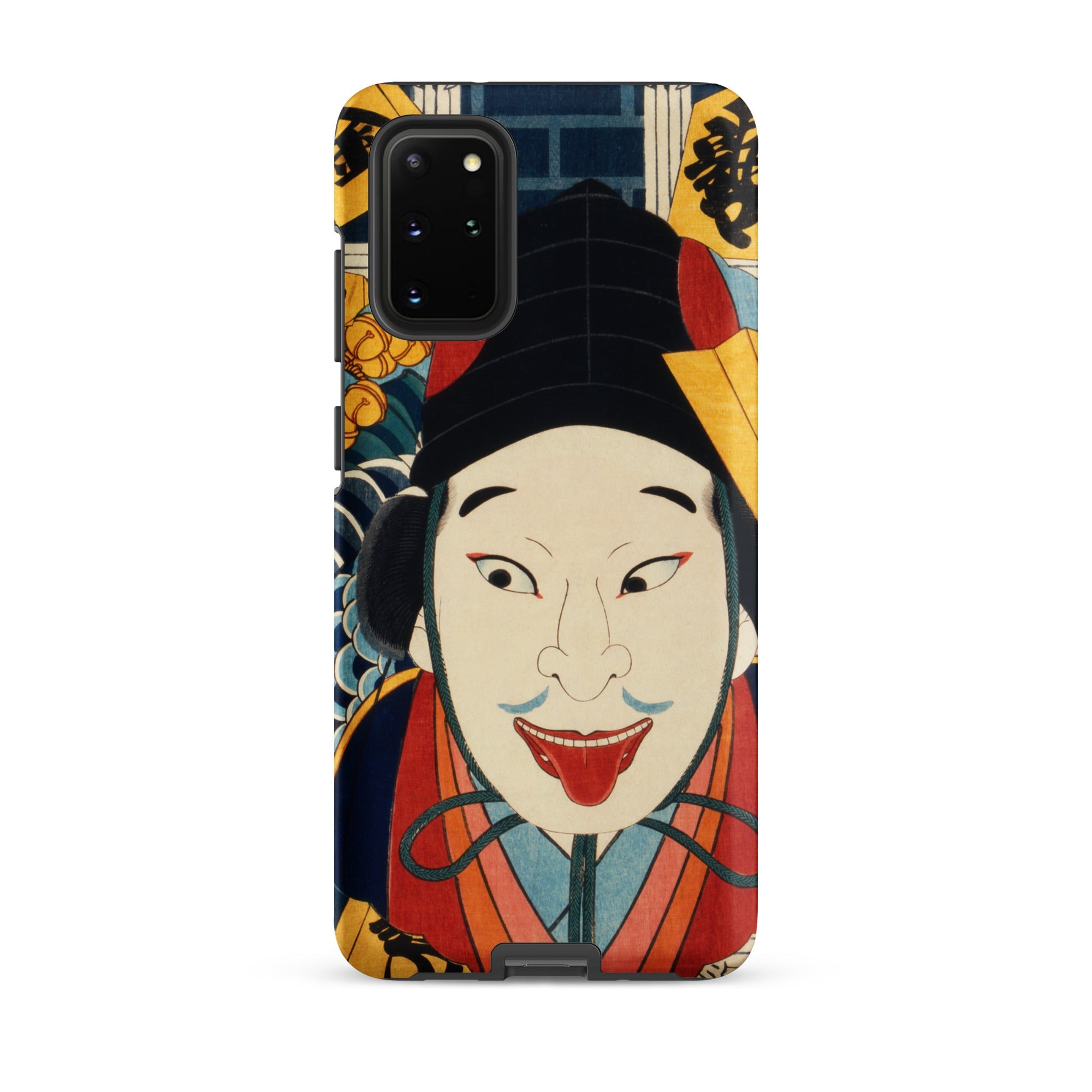 Portrait of an Actor Toyohara Kunichika Samsung Case, Galaxy S20 Plus / Matte, Smartphone Case Traditional Japanese Ukiyo e Style