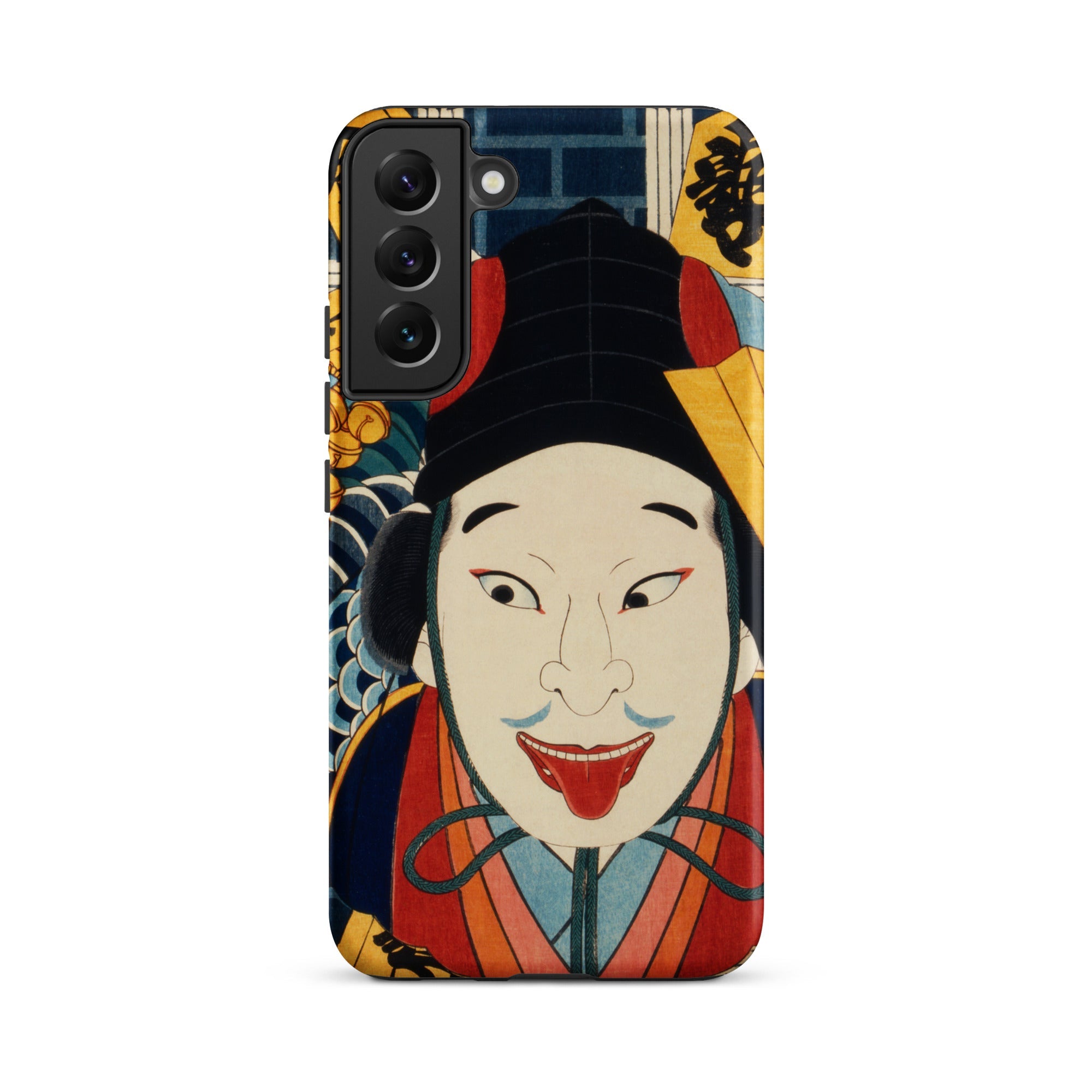 Portrait of an Actor Toyohara Kunichika Samsung Case, Galaxy S22 Plus / Matte, Smartphone Case Figure Traditional Japanese Art Style