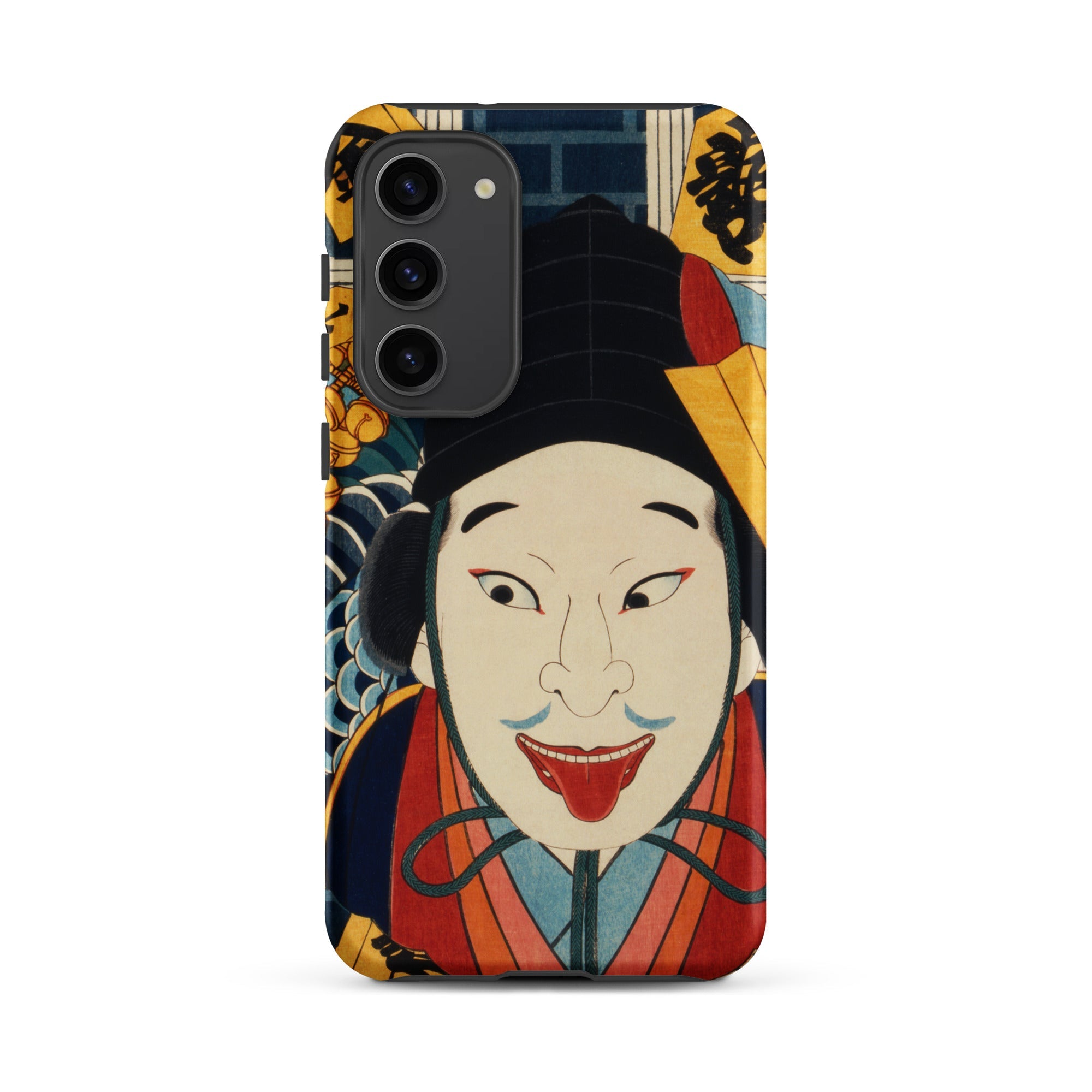 Portrait of an Actor Toyohara Kunichika Samsung Case, Galaxy S23 Plus / Matte, Smartphone Case Traditional Japanese Ukiyo e Style