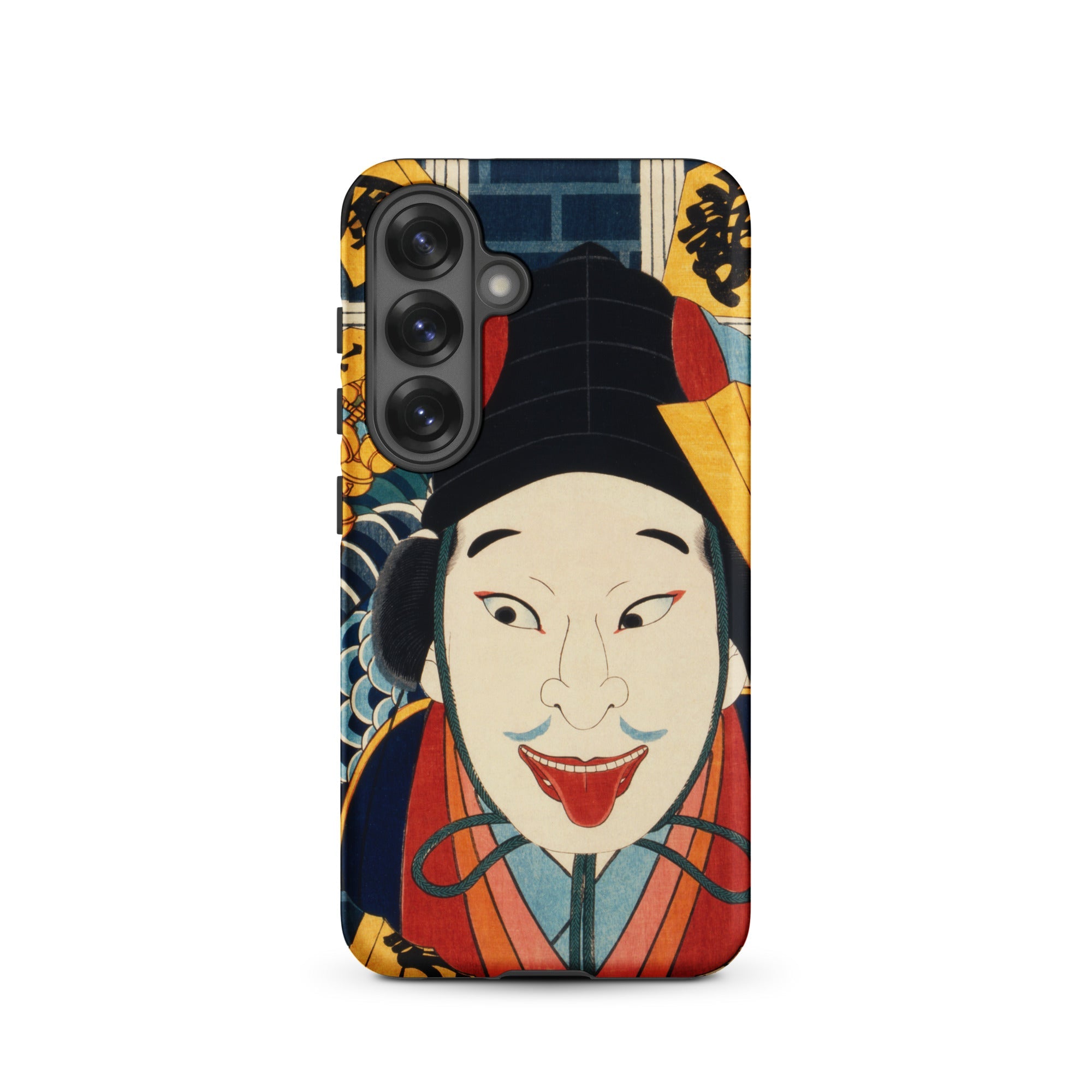 Portrait of an Actor Toyohara Kunichika Samsung Case, Galaxy S25 / Matte, Smartphone Case Traditional Japanese Art Design Figure