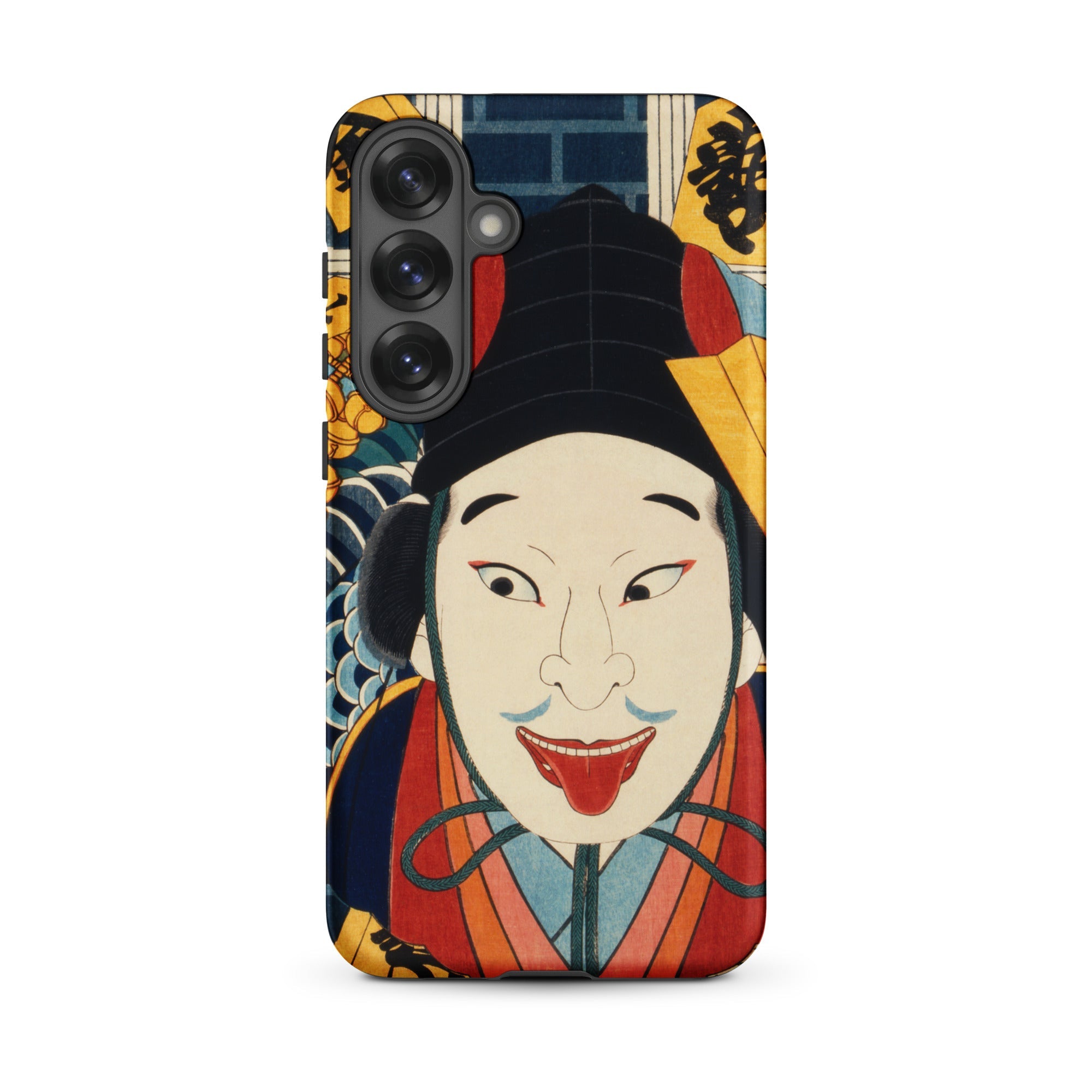 Portrait of an Actor Toyohara Kunichika Samsung Case, Galaxy S25 Plus / Matte, Phone Case Traditional Japanese Ukiyo e Style Portrait Man