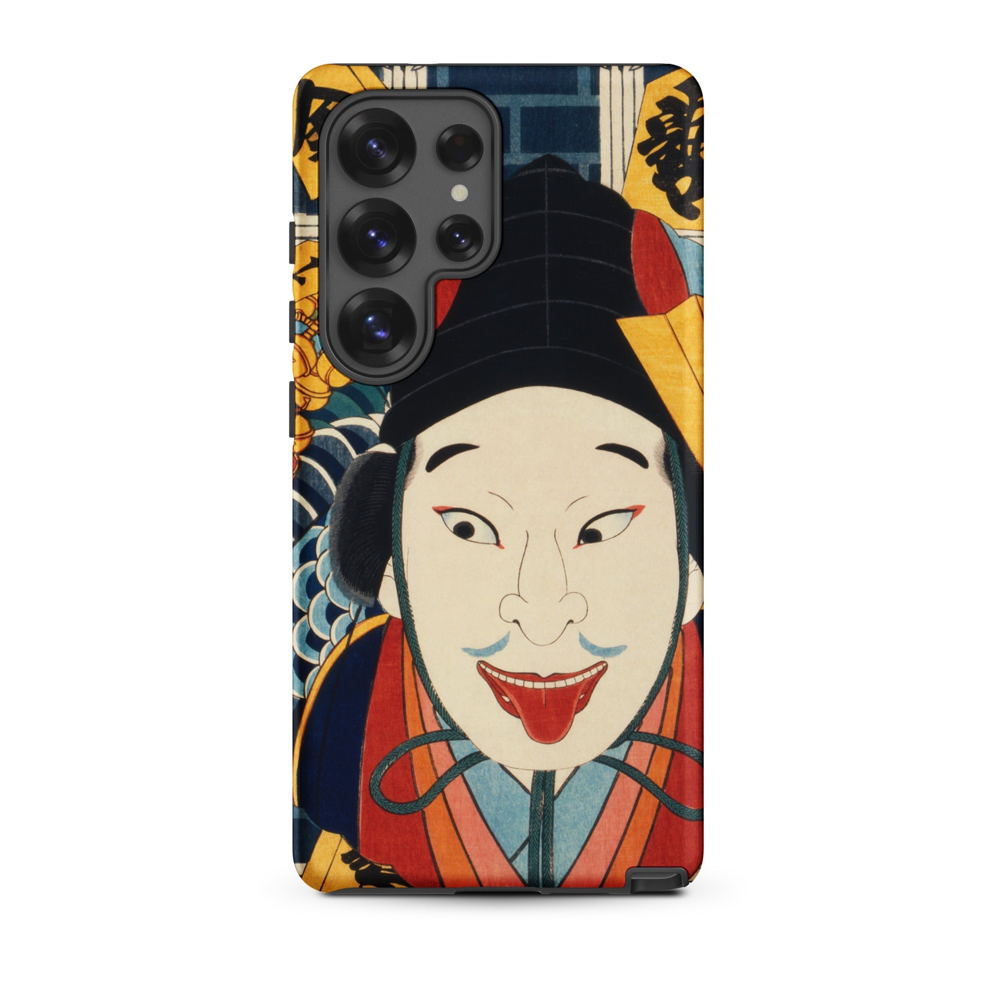 Portrait of an Actor Toyohara Kunichika Samsung Case, Galaxy S25 Ultra / Matte, Smartphone Case Traditional Japanese Ukiyo e Style Portrait