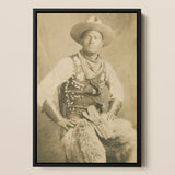 Portrait of a Black Cowboy Art Print / Canvas, 12x18’’ / 31x46cm / Frame, Posters Prints & Visual Artwork, Toby Leon