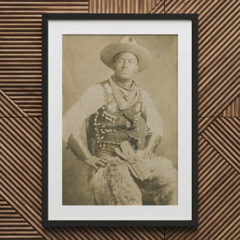Portrait of a Black Cowboy Art Print / Canvas, 20x30’’ / 51x76cm / Frame / Matboard, Posters Prints & Visual Artwork, Toby Leon