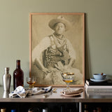 Portrait of a Black Cowboy Art Print / Canvas, Posters Prints & Visual Artwork, Toby Leon