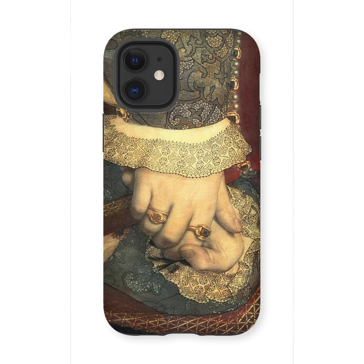 Portrait of Jane Seymour - Hans Holbein Der Juengere Iphone Case, 12 Mini / Matte, Phone Case Renaissance Art