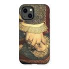 Portrait of Jane Seymour - Hans Holbein Der Juengere Iphone Case, 13 / Matte, Iphone Case Renaissance-era Painting Clasped Hands Adorned