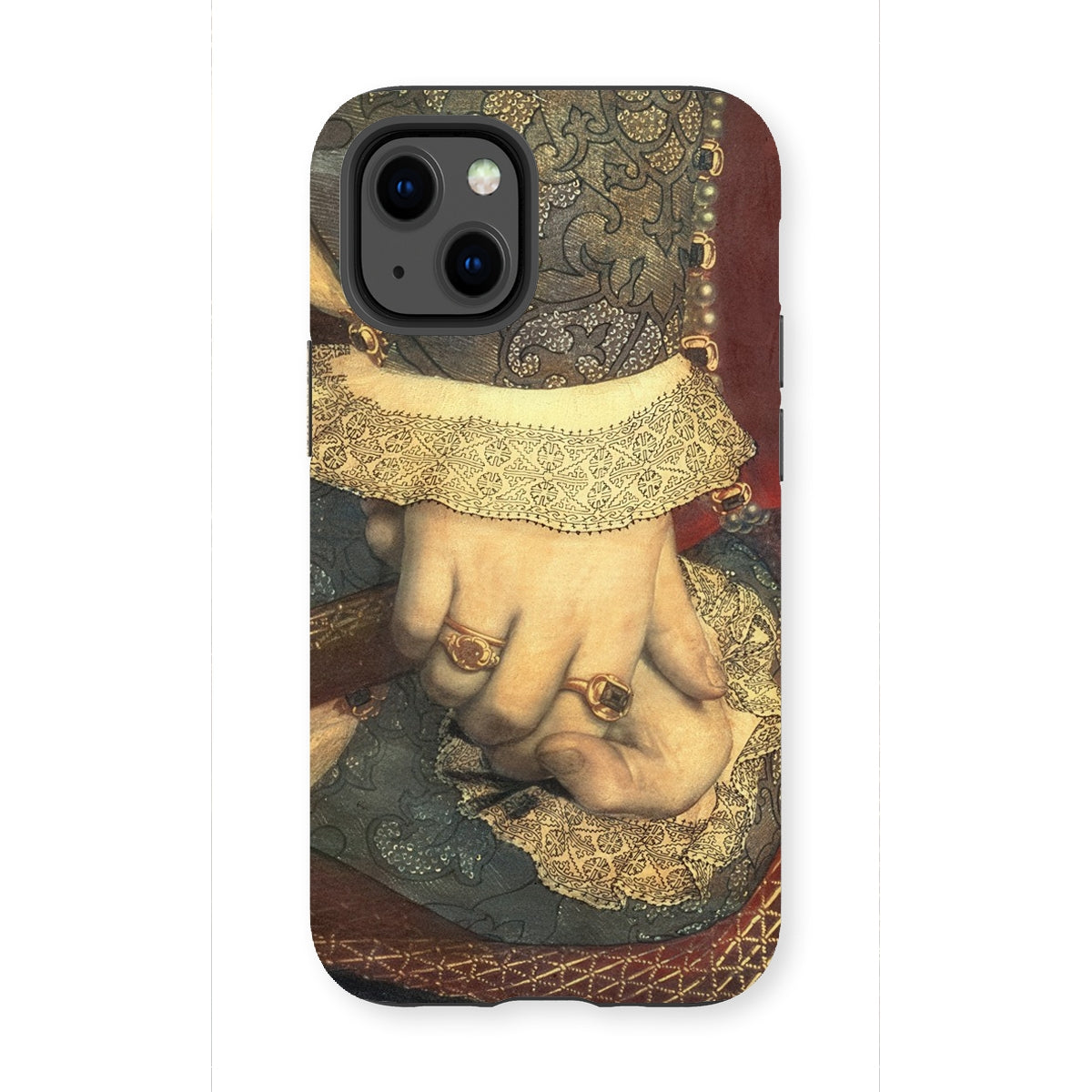 Portrait of Jane Seymour - Hans Holbein Der Juengere Iphone Case, 13 Mini / Matte, Iphone Case Renaissance Art