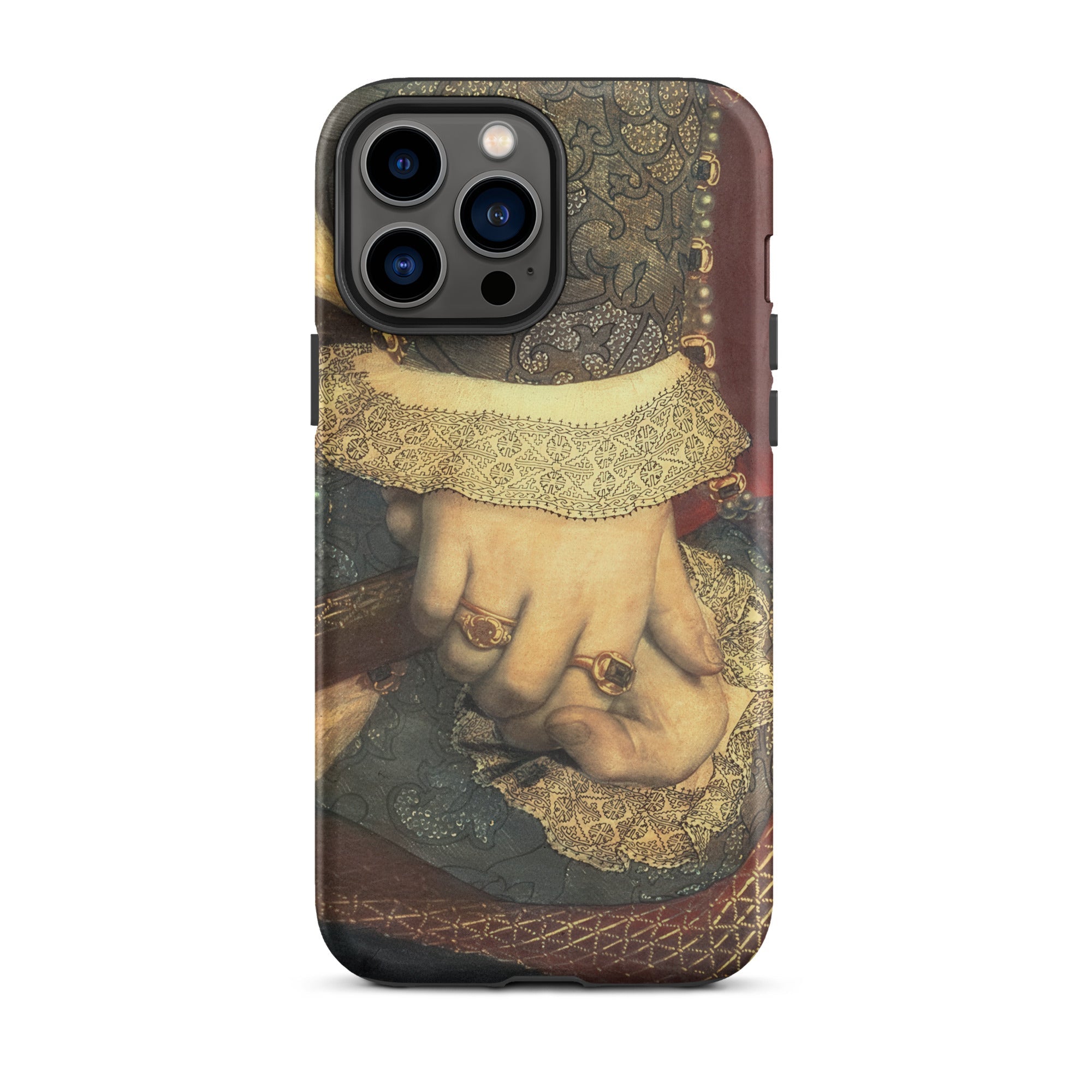 Portrait of Jane Seymour Hans Holbein Der Juengere Iphone Case, 13 Pro Max / Matte, Iphone Case Renaissance Style Painting