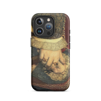 Portrait of Jane Seymour - Hans Holbein Der Juengere Iphone Case, 16 Pro / Matte, Phone Case Painting Clasped Hands