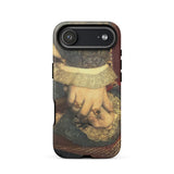Portrait of Jane Seymour - Hans Holbein Der Juengere Iphone Case 17 Air / Matte Google Pixel 7 Pro Phone Vermeer Painting, Brocade Petals
