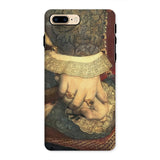 Portrait of Jane Seymour - Hans Holbein Der Juengere Iphone Case, 8 Plus / Matte, Phone Case Painting Clasped Hands