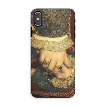 Portrait of Jane Seymour - Hans Holbein Der Juengere Iphone Case, Xs Max / Matte, Phone Case Painting Clasped Hands