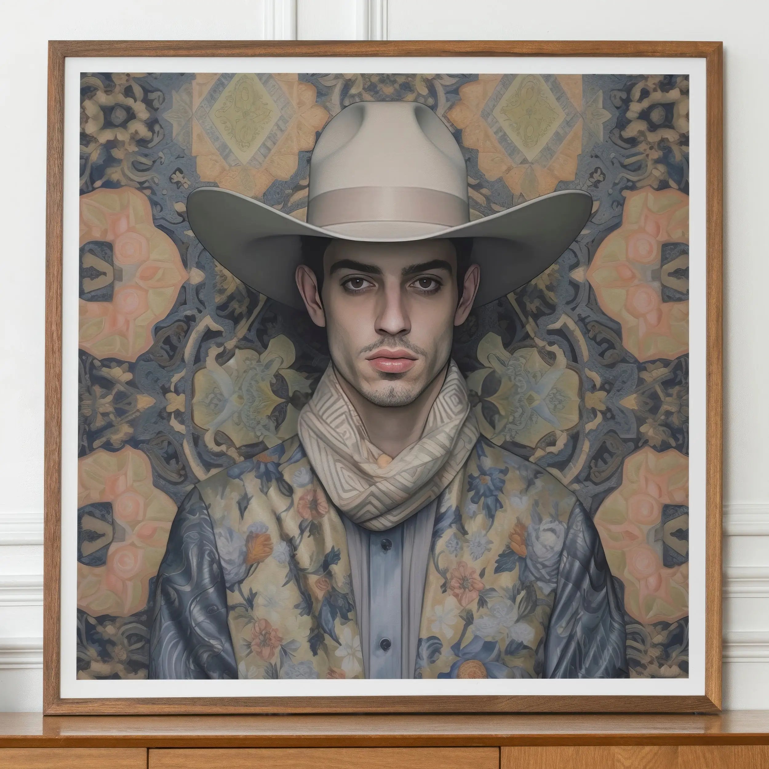 Farzad - Vintage Gay Arabic Cowboy Art Print Posters Prints & Visual Artwork