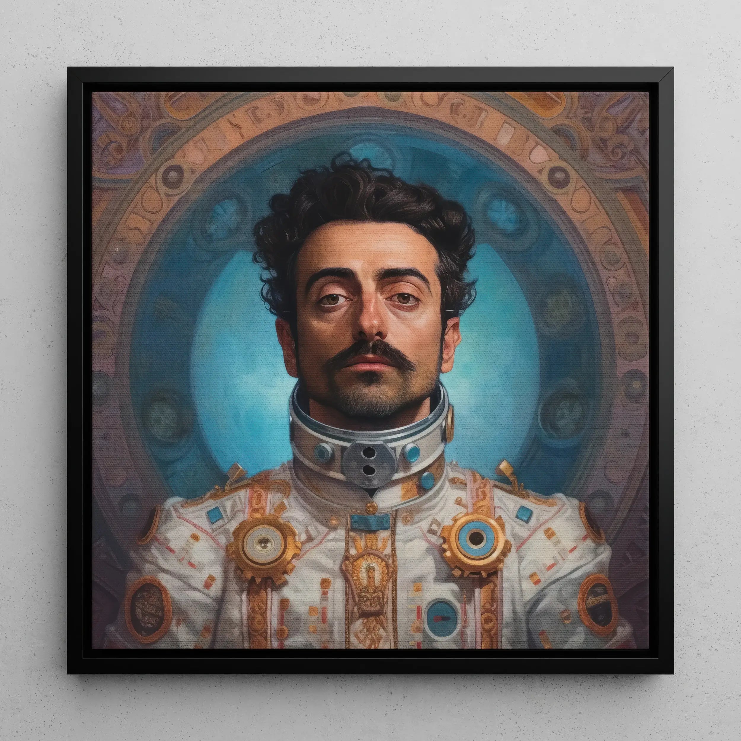 Eskandar - Gay Arabic Astronaut Float Frame Canvas Posters Prints & Visual Artwork