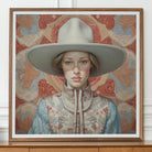 Lottie - Gold Star Lesbian Cowgirl Art Print Posters Prints & Visual Artwork