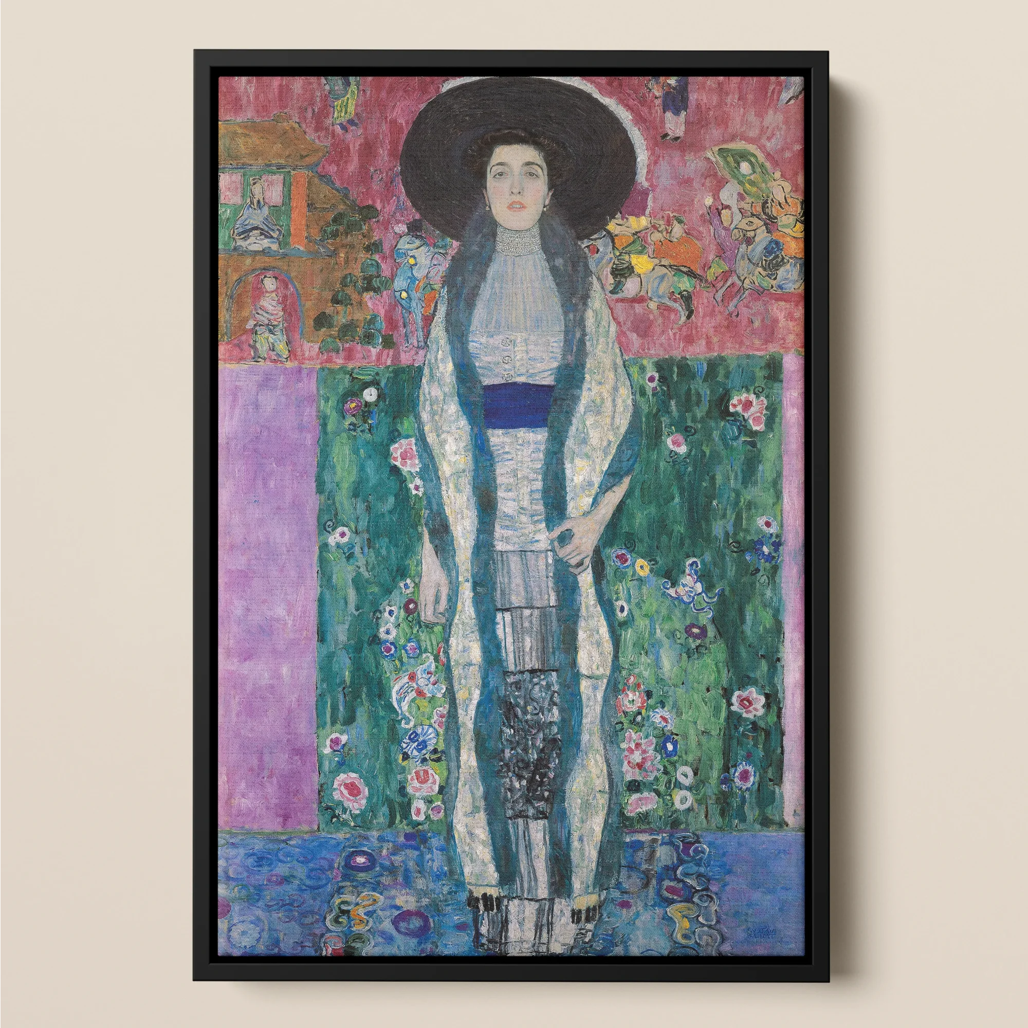 Adele Bloch-bauer - Gustav Klimt Framed Canvas Posters Prints & Visual Artwork