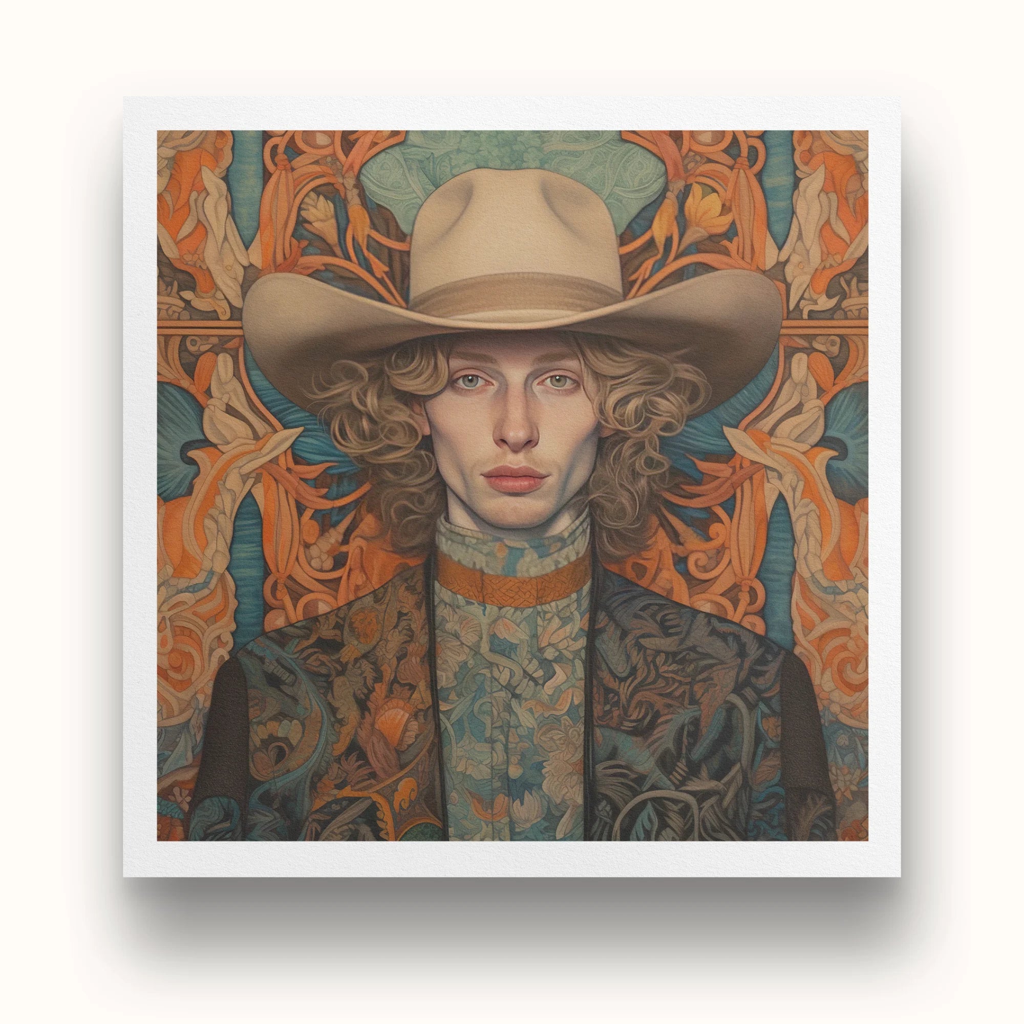 Reuben - Gay Redhead Cowboy Art Print Posters Prints & Visual Artwork