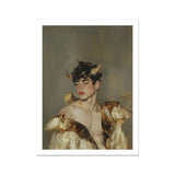 Aamon - Grand Marquis of Hell Art Print, Portrait Person Elaborate Headdress Horns Feathered Garments