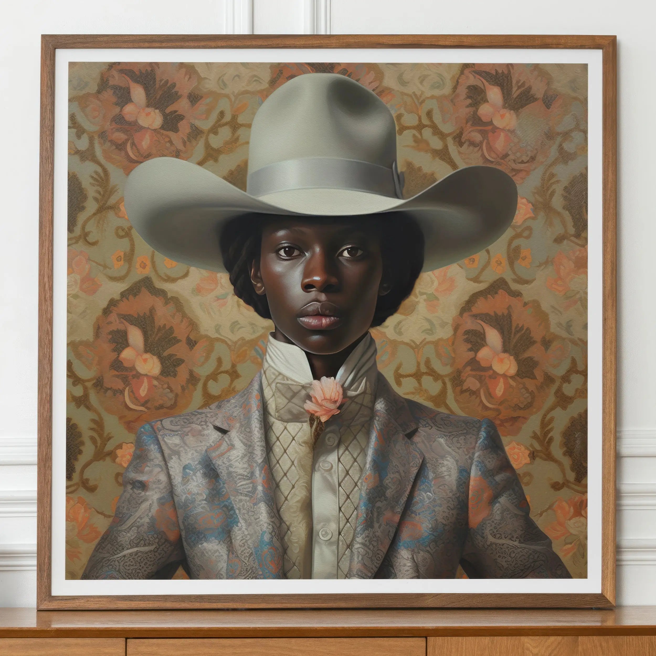 Caesar - Black Gay Cowboy Rodeo Dandy Outlaw Art Print Posters Prints & Visual Artwork