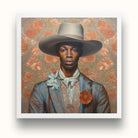 Apollo - Gay Black Dandy Cowboy Art Print Posters Prints & Visual Artwork