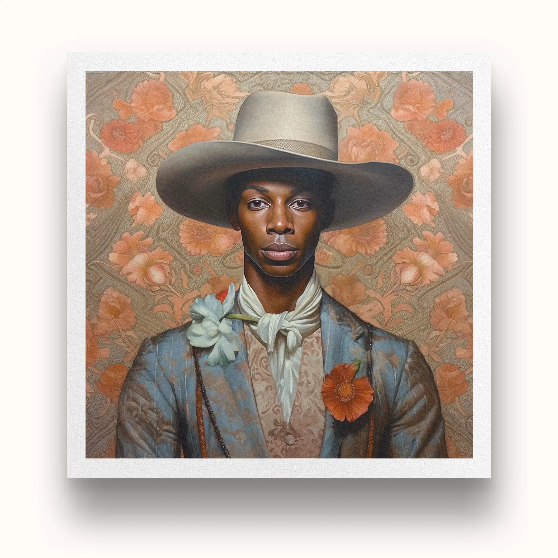 Apollo - Gay Black Dandy Cowboy Art Print Posters Prints & Visual Artwork