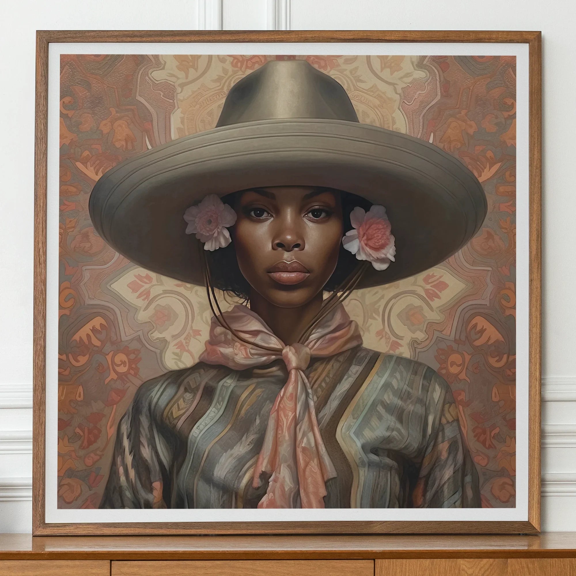 Sadie - Lesbian Black Cowgirl Art Print Posters Prints & Visual Artwork