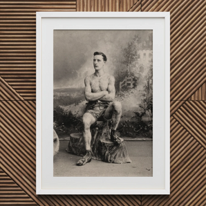 Retrato de un Hombre Tatuado Impresión de Arte 