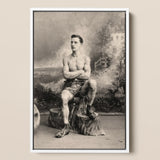 Portrait of a Tattooed Man Art Print / Canvas, Posters Prints & Visual Artwork, Toby Leon