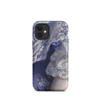 Portrait of a Woman - Franz Xaver Winterhalter Iphone Case, 12 Mini / Matte, Lace-patterned Phone Case