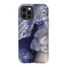 Portrait of a Woman - Franz Xaver Winterhalter Iphone Case, 12 Pro / Matte, Iphone Case Blue White Lace Design