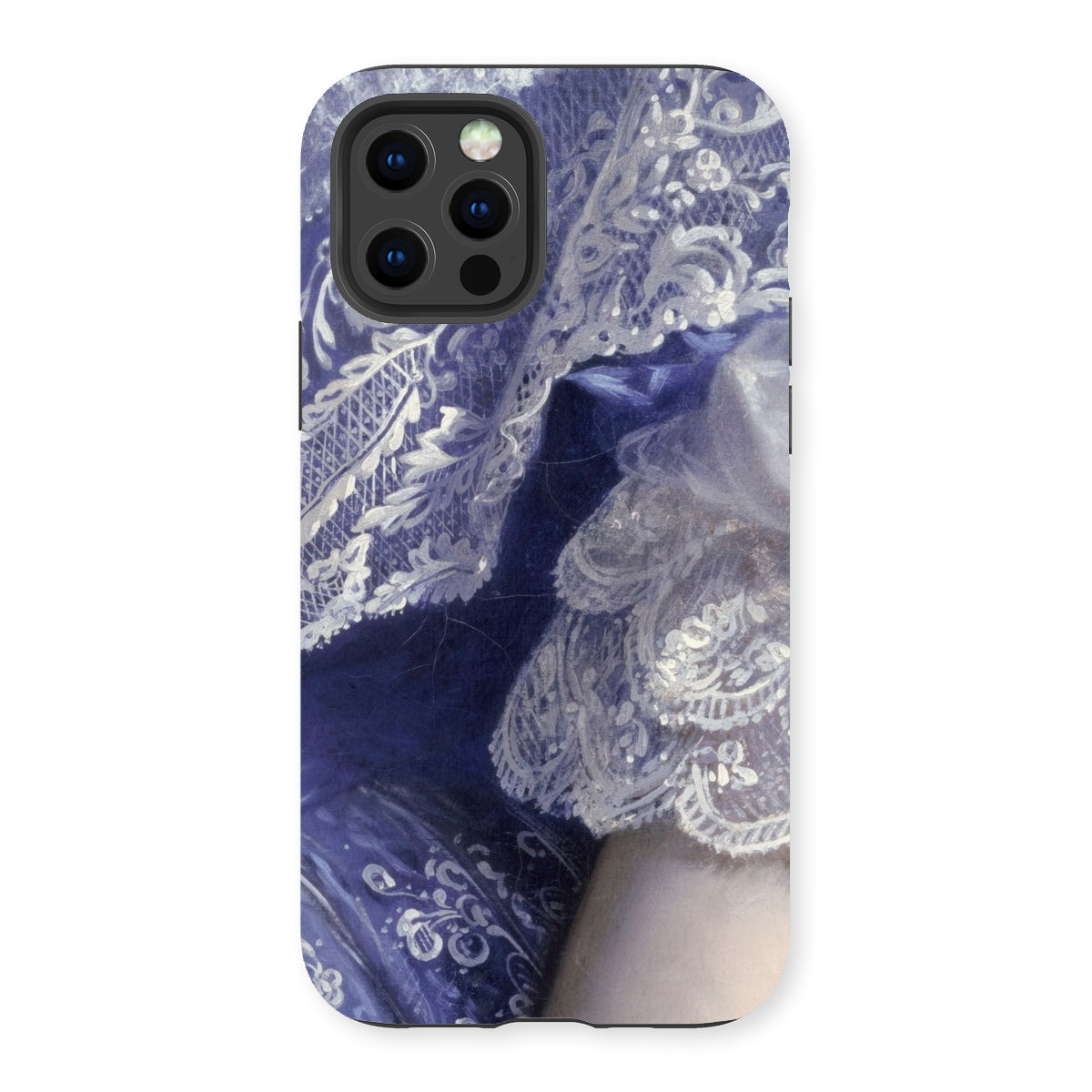 Portrait of a Woman - Franz Xaver Winterhalter Iphone Case, 13 Pro / Matte, Iphone Case Blue White Lace Design