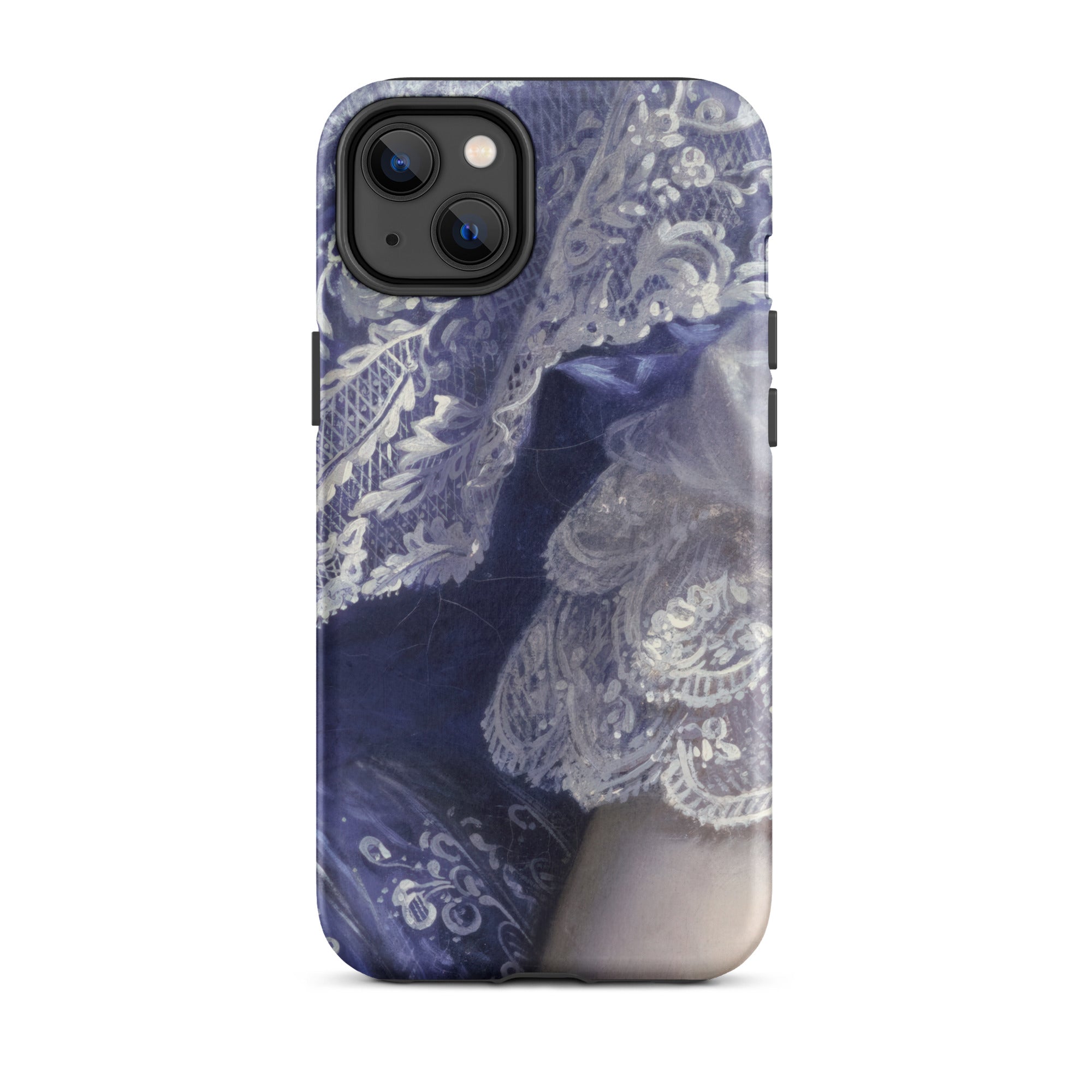 Portrait of a Woman Franz Xaver Winterhalter Iphone Case, 14 Plus / Matte, Lace Patterned Phone Case