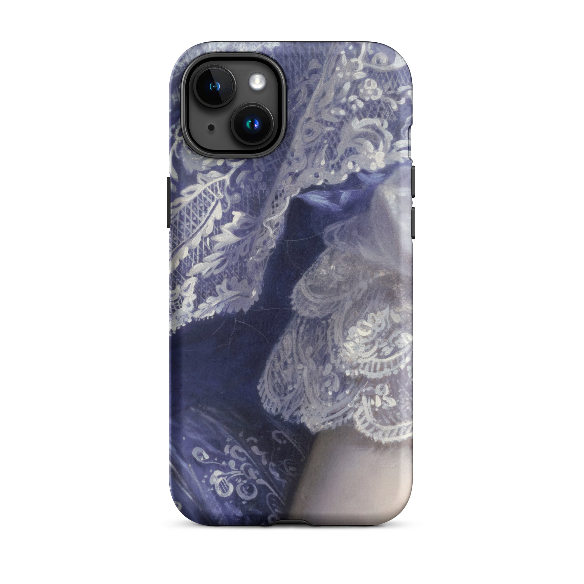 Portrait of a Woman Franz Xaver Winterhalter Iphone Case, 15 Plus / Matte, Lace Patterned Phone Case