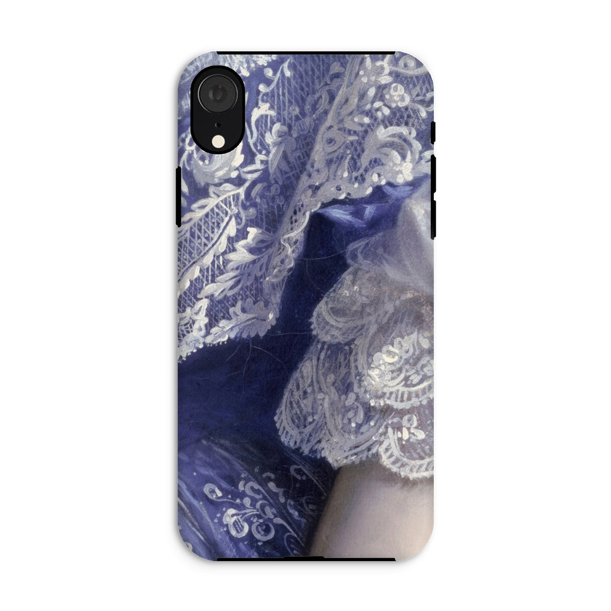 Portrait of a Woman - Franz Xaver Winterhalter Iphone Case, Xr / Matte, Phone Case Blue White Lace Design
