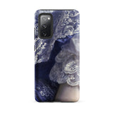 Portrait of a Woman - Franz Xaver Winterhalter Samsung Case, Galaxy S20 Fe / Matte, Smartphone Case Detailed Design White Lace Dark Blue